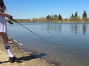 School Girl Go Fishing… and Get Reeled In! 2/16