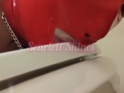 Grinding chain underwear at work and kissing toilet 16/16