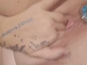 Naughty kitten plays with wet pussy 13/16