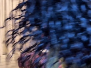 Vizinha safada veio me visitar e tomou gozada na cara!!!