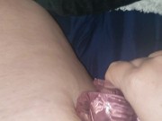 Dildo and vibrator play 6/16