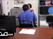  Shoplifter's Biggest Nightmare - A Back Room Deal With The Big Dick Security Guard 1/16