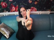 You're a Pathetic Sock Humper - Foot Fetish, Humiliation, Orgasm Control - Miss Faith Rae 9/16