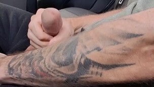 Public wank at the beach