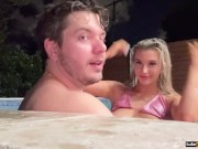Fucking Big Naturals Hot Blonde Cas Summer In The Pool 12/16