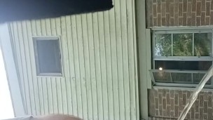 Sean doin yard work n takes a piss break