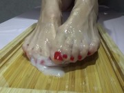 Cum in pussy and on my legs 7/16