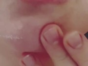 CLEANING MY DIRTY MOUTH AFTER HUGE CREAMPIE/CLOSE UP 5/16