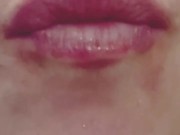 CLEANING MY DIRTY MOUTH AFTER HUGE CREAMPIE/CLOSE UP 7/16