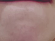 CLEANING MY DIRTY MOUTH AFTER HUGE CREAMPIE/CLOSE UP 8/16