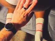 Ebony Babe in Tennis Skirt takes BWC 2/16