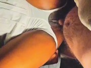 Ebony Babe in Tennis Skirt takes BWC 6/16