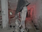 Silent Hill Nurse Gets Punished by Pyramid Head – Cosplay Fantasy 3/16