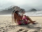 What I Would Wear on an Ocean Front Beach Date | Petite Redhead LeverageURAssets 4k Try On 2/16