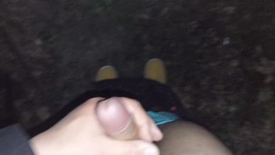 Sex woods public cruising is always fun, when horny guy can shoot his load on young twink face