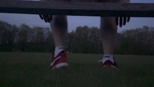 Public riding at football field! Pt 1