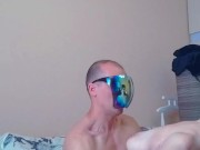 Black stockings and sexy wife in amateur homemade video 13/16