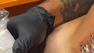Tattooing my own dick 🔥