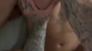 Tight blonde gets creampied