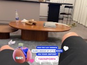 They discover me having fun with my best friend in the shower! He likes to see us play. 2/16