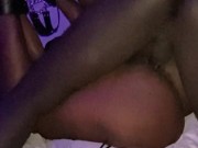 Submissive Ebony got tied up and fucked by master 15/16