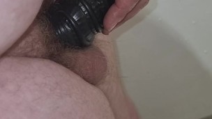 Cum in masturbator, dildo in ass and gape/rose with goo