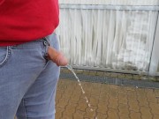 Male Desperation & Public Pissing! Waiting for my Train and Need to Pee so badly! 15/16
