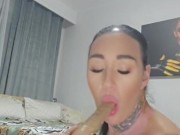 hot mum masturbates with two dildos pussy & anal 13/16