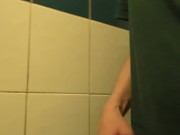 In a public bathroom (b) 1/16