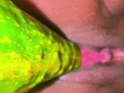 A Big Cucumber Stretches My Juicy Tight Pussy & Make Me Supper Horny, its Like Real Fucking Feeling 3/16