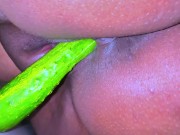 Egyptian Hot Unmarried Girl Riding on Big Cucumber When Her Parents Are not at home - Cucumber Fuck 13/16