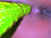 Egyptian Hot Unmarried Girl Riding on Big Cucumber When Her Parents Are not at home - Cucumber Fuck 4/16