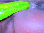 Egyptian Hot Unmarried Girl Riding on Big Cucumber When Her Parents Are not at home - Cucumber Fuck 6/16