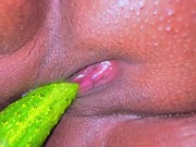 Hot Single Girl puts cucumber in her pussy, She Want A Boyfriend To Fuck Her - Pussy Destroy Fucking 15/16