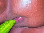 Hot Single Girl puts cucumber in her pussy, She Want A Boyfriend To Fuck Her - Pussy Destroy Fucking 16/16