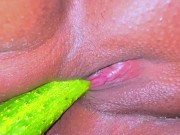 Hot Single Girl puts cucumber in her pussy, She Want A Boyfriend To Fuck Her - Pussy Destroy Fucking 6/16