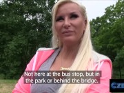 CzechXXX - Fucking a Busty Blonde Behind a Bridge for Cash 3/16