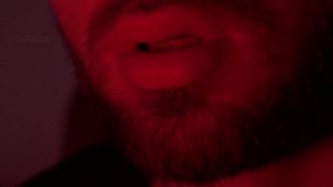 Massaging My Big Dick and Hairy Balls with Devilish Pleasure