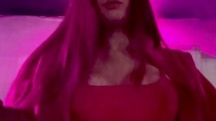 Long Hair Big Tits Artemisia Love Solo Smoking Outdoor night Sesh