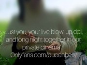 Hose bracelet in anal, deform belly inflation in nature 8/16