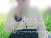 Hose bracelet in anal, deform belly inflation in nature 9/16