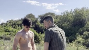 hot guys having fun outdoors