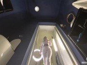 You became a toilet for Mistress in white stockings and high heels and she ready to piss on you now 2/16