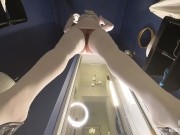 You became a toilet for Mistress in white stockings and high heels and she ready to piss on you now 7/16