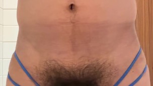 Uncut hairy cock twink slow motion piss