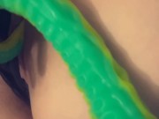 Watch how long my dildo is 14/16