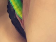 Watch how long my dildo is 8/16