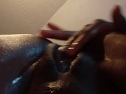 Ebony Thinks About Her Bf Best friend While Playing with Herself 1/16