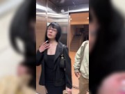 hot date sucks my cock in an elevator 4/16