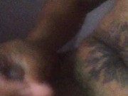 I masturbate while a group of people peep through the glory hole on each side 1/16